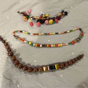 Lot of 3 beautiful Anthropologie necklaces.